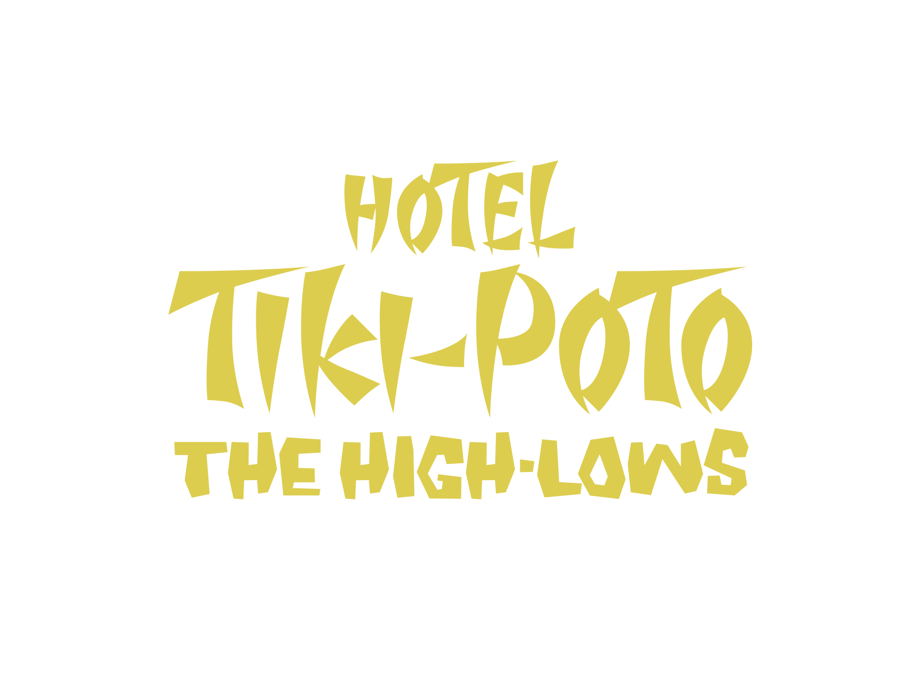 ザ・ハイロウズ 「HOTEL TIKI-POTO」 アルバムコンセプトロゴタイプ